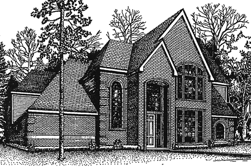 Architectural House Design - Country Exterior - Front Elevation Plan #974-24