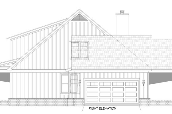 Exterior - Other Elevation 1 for Country House Plan #932-707 - 3 bed, 2 bath