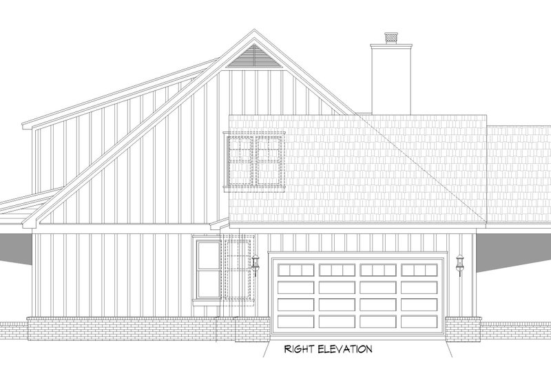 House Plan Design - Exterior - Other Elevation 1 for Country House Plan #932-707 - 3 bed, 2 bath