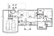 Craftsman Style House Plan - 2 Beds 2.5 Baths 1376 Sq/Ft Plan #928-134 
