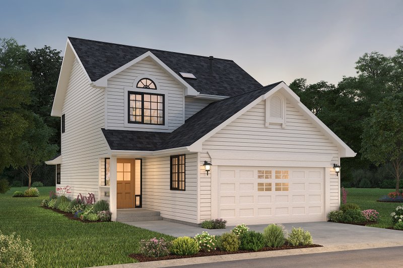 Home Plan - Exterior - Front Elevation 5 for Traditional House Plan #18-282 - 3 bed, 2.5 bath