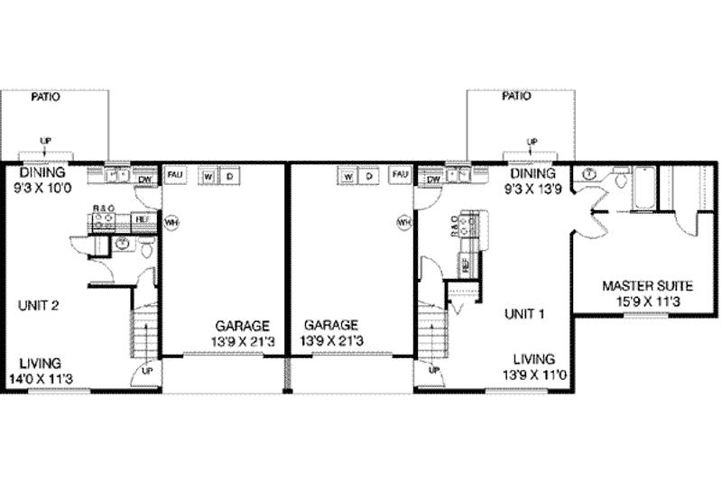 House Plan Design - Floor Plan - Main Floor for Traditional House Plan #60-474 - 3 bed, 2 bath
