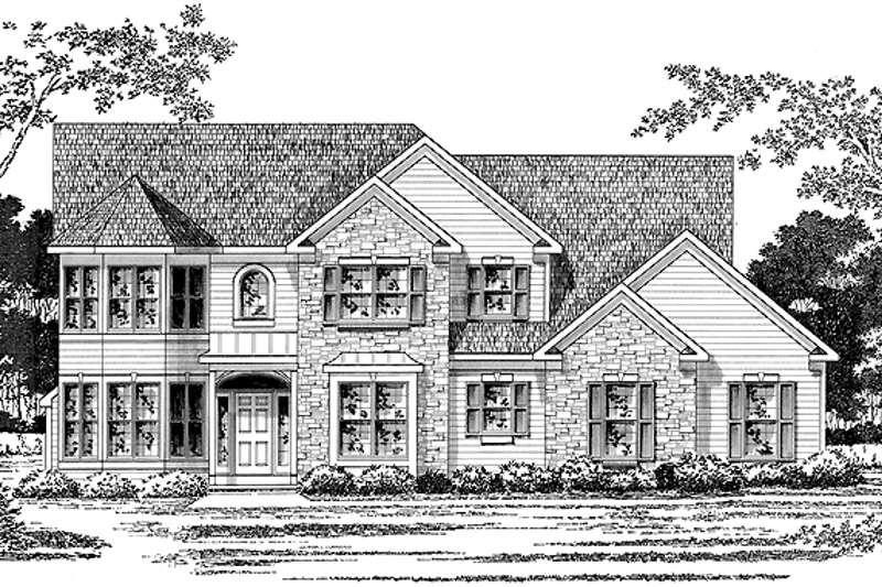 Architectural House Design - Victorian Exterior - Front Elevation Plan #328-407