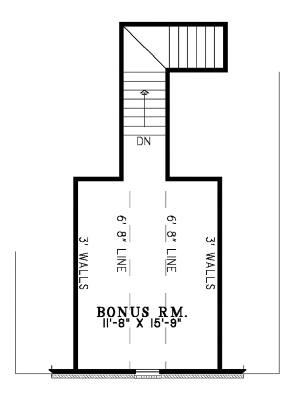 House Plan Design - Country Floor Plan - Upper Floor Plan #17-3003