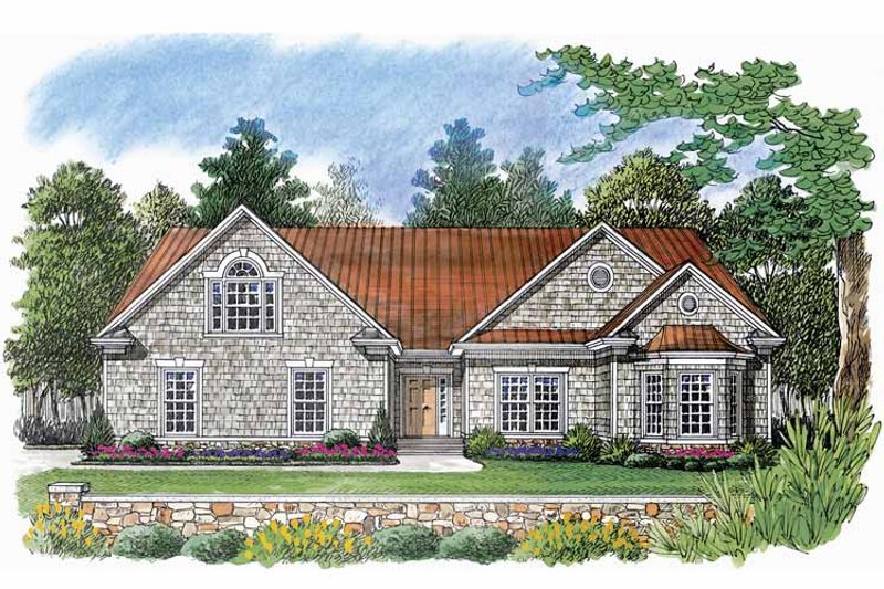 Home Plan - Exterior - Front Elevation 3 for Craftsman House Plan #453-536 - 4 bed, 3 bath
