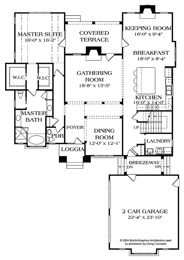 Home Plan - Country Floor Plan - Main Floor Plan #453-444
