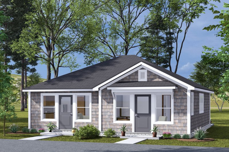 Home Plan - Exterior - Other Elevation for Cottage House Plan #513-2298 - 1 bed, 1 bath