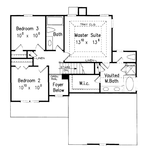 Dream House Plan - Country Floor Plan - Upper Floor Plan #927-332