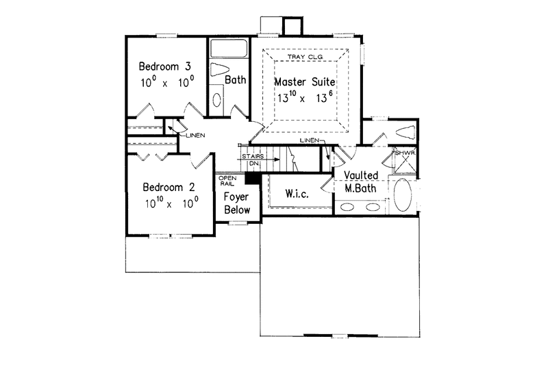 Dream House Plan - Floor Plan - Upper Floor for Country House Plan #927-332 - 3 bed, 2.5 bath