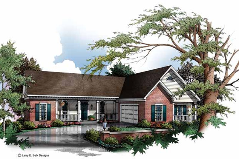 House Design - Country Exterior - Front Elevation Plan #952-152