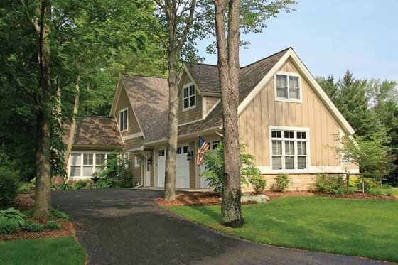 Exterior - Rear Elevation for Craftsman House Plan #928-199 - 3 bed, 2.5 bath