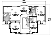 European Style House Plan - 4 Beds 3 Baths 3599 Sq/Ft Plan #25-4790 
