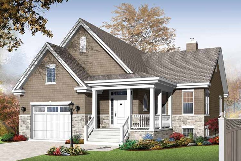 Home Plan - Traditional Exterior - Front Elevation Plan #23-2525