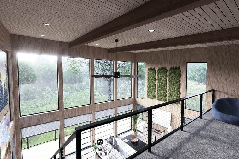 Architectural House Design - Interior - Bedroom for Modern House Plan #923-398 - 1 bed, 1 bath