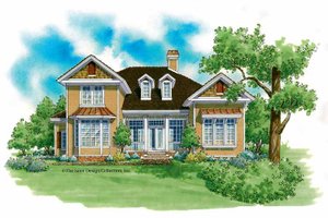 Country Exterior - Front Elevation Plan #930-207