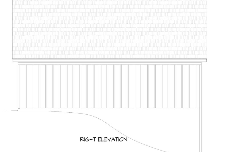 House Blueprint - Exterior - Other Elevation 1 for Southern House Plan #932-1402, 1 bath