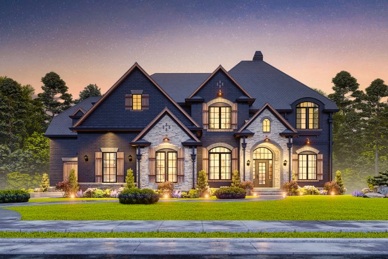 House Plan Design - Exterior - Front Elevation 6 for Craftsman House Plan #54-726 - 5 bed, 3 bath