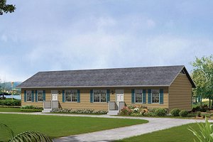 Ranch Exterior - Front Elevation Plan #57-534