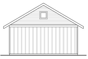 Exterior - Rear Elevation for Traditional House Plan #124-1039, 0 bath