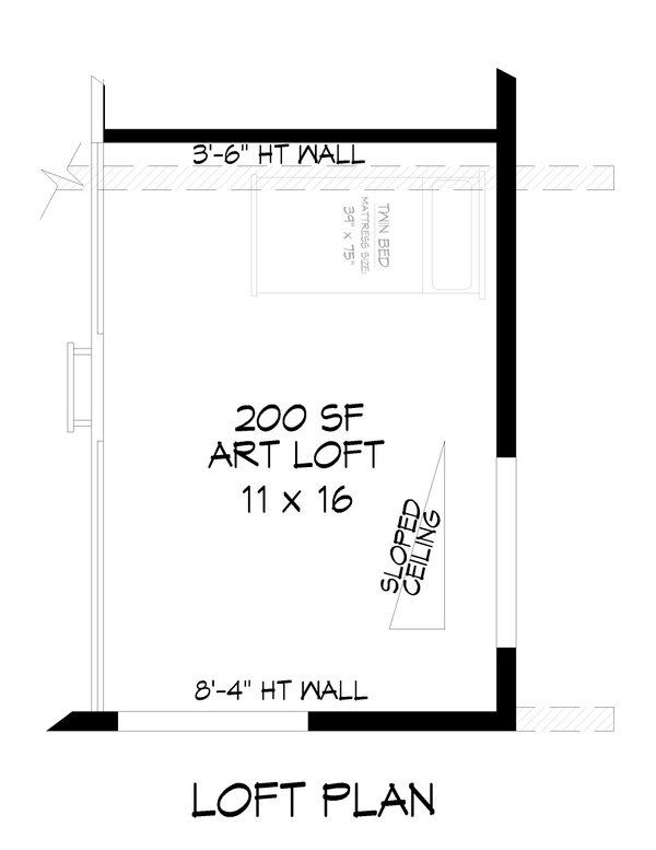 Southern Floor Plan - Upper Floor Plan #932-789