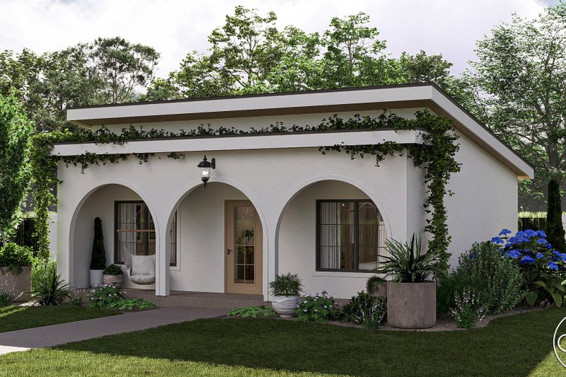 Dream House Plan - Exterior - Other Elevation for Mediterranean House Plan #455-375 - 1 bed, 1 bath