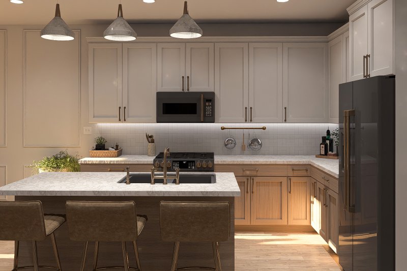 Dream House Plan - Interior - Kitchen for Modern House Plan #455-353 - 3 bed, 2 bath