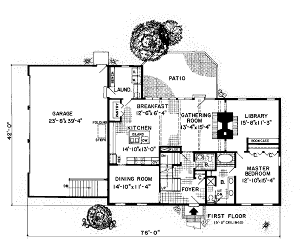 Colonial Floor Plan - Main Floor Plan #312-781