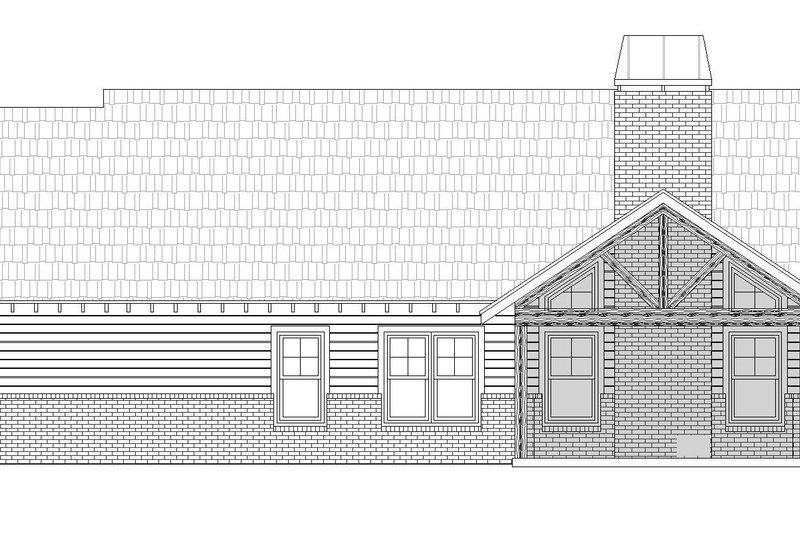 Home Plan - Exterior - Rear Elevation for Craftsman House Plan #932-282 - 4 bed, 3 bath