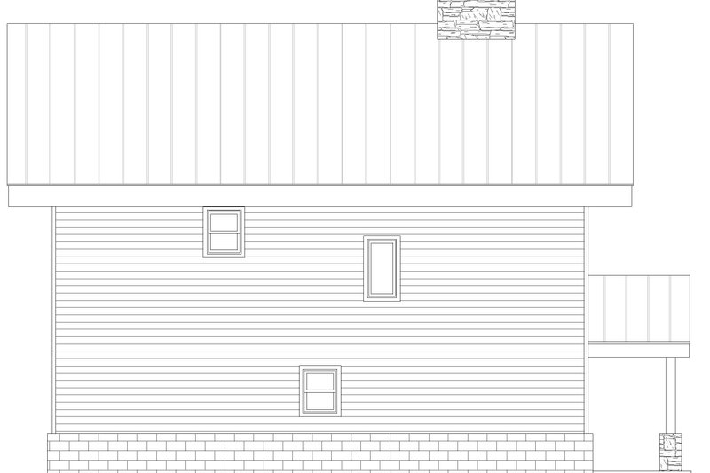 Home Plan - Exterior - Other Elevation for Contemporary House Plan #932-666 - 3 bed, 2.5 bath