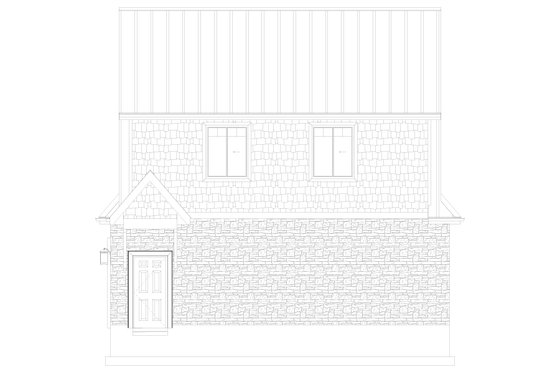 Exterior - Other Elevation 1 for European House Plan #1060-257 - 2 bed, 1.5 bath