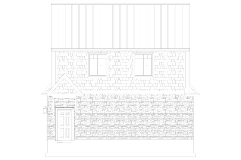 Architectural House Design - Exterior - Other Elevation 1 for European House Plan #1060-257 - 2 bed, 1.5 bath