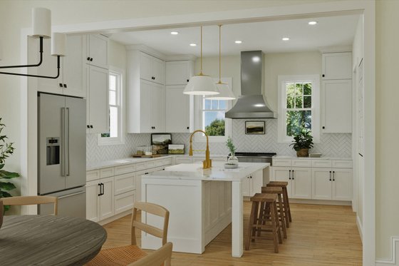 Interior - Kitchen for Tudor House Plan #461-101 - 5 bed, 3 bath