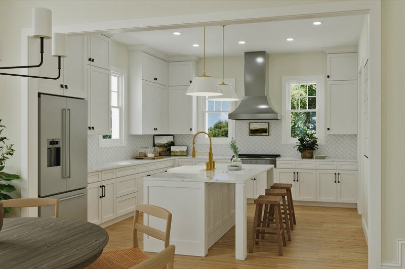 Dream House Plan - Interior - Kitchen for Tudor House Plan #461-101 - 5 bed, 3 bath