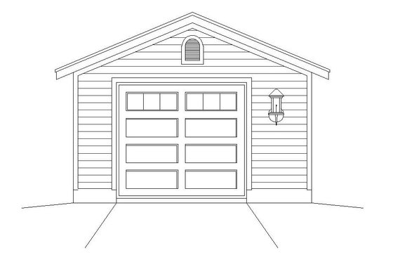 Exterior - Front Elevation 3 for Country House Plan #932-155, 0 bath