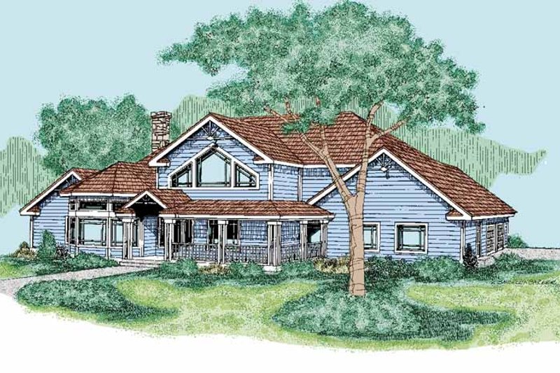 House Blueprint - Contemporary Exterior - Front Elevation Plan #60-657