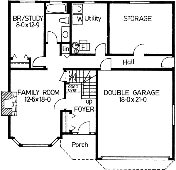 House Blueprint - Adobe / Southwestern Floor Plan - Main Floor Plan #126-104