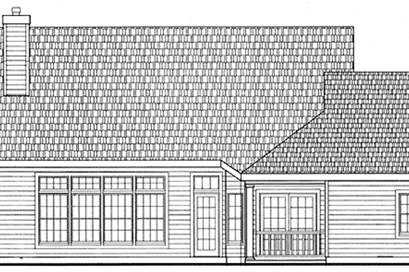 Architectural House Design - Exterior - Rear Elevation for Victorian House Plan #314-187 - 3 bed, 2.5 bath