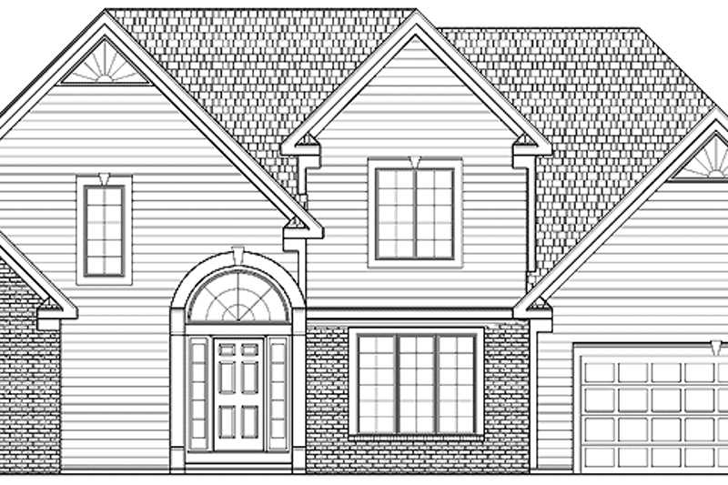 House Blueprint - Traditional Exterior - Front Elevation Plan #328-339