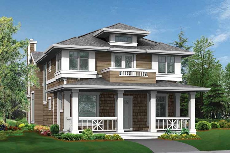 Dream House Plan - Exterior - Front Elevation 3 for Craftsman House Plan #132-322 - 3 bed, 2.5 bath
