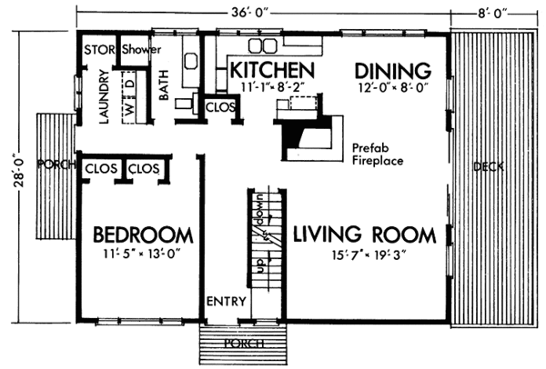 House Design - European Floor Plan - Main Floor Plan #320-1020