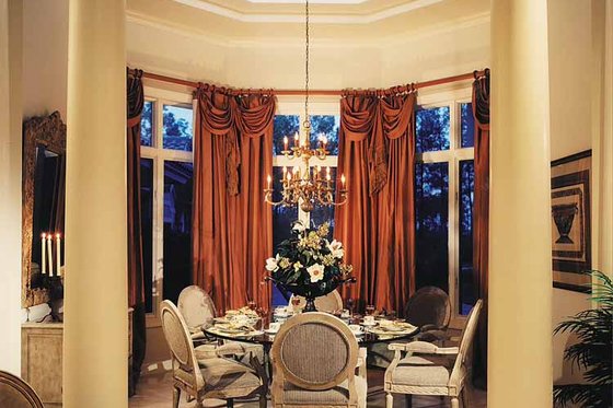Interior - Dining Room for Mediterranean House Plan #930-100 - 3 bed, 3.5 bath