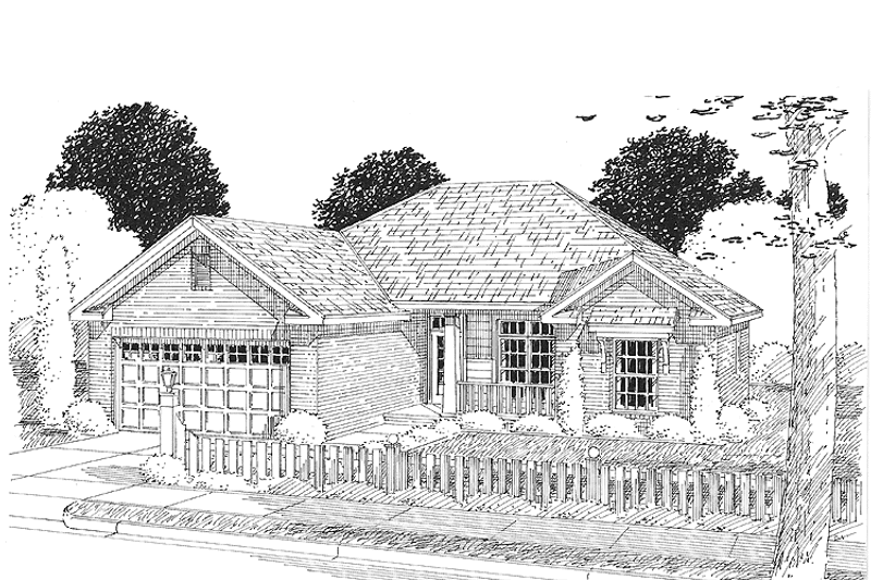 Dream House Plan - Exterior - Front Elevation 3 for Traditional House Plan #513-2115 - 3 bed, 2 bath