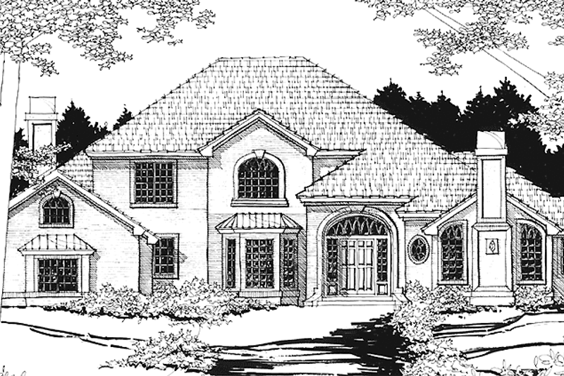 Dream House Plan - Country Exterior - Front Elevation Plan #1007-44