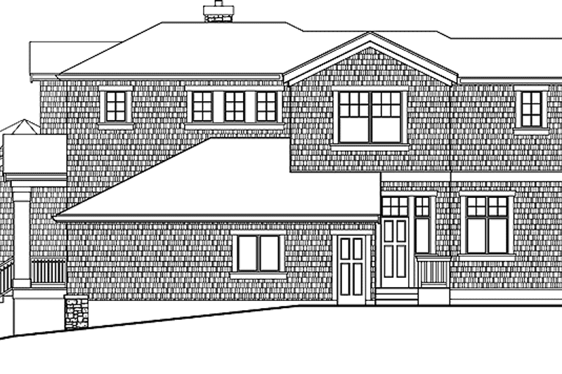 Home Plan - Exterior - Other Elevation for Craftsman House Plan #132-474 - 4 bed, 3.5 bath