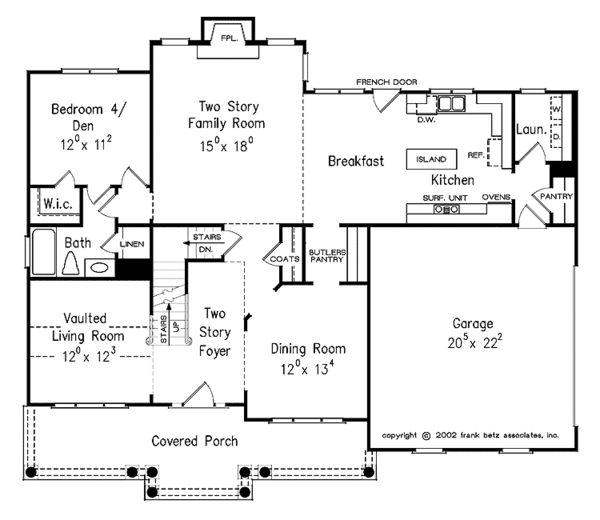 House Design - Classical Floor Plan - Main Floor Plan #927-880