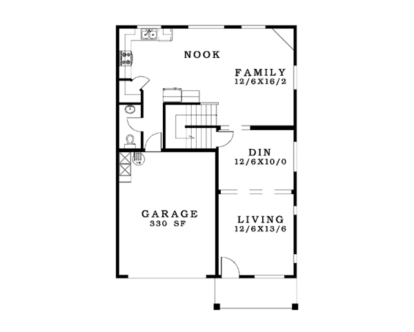 Craftsman Floor Plan - Main Floor Plan #943-25