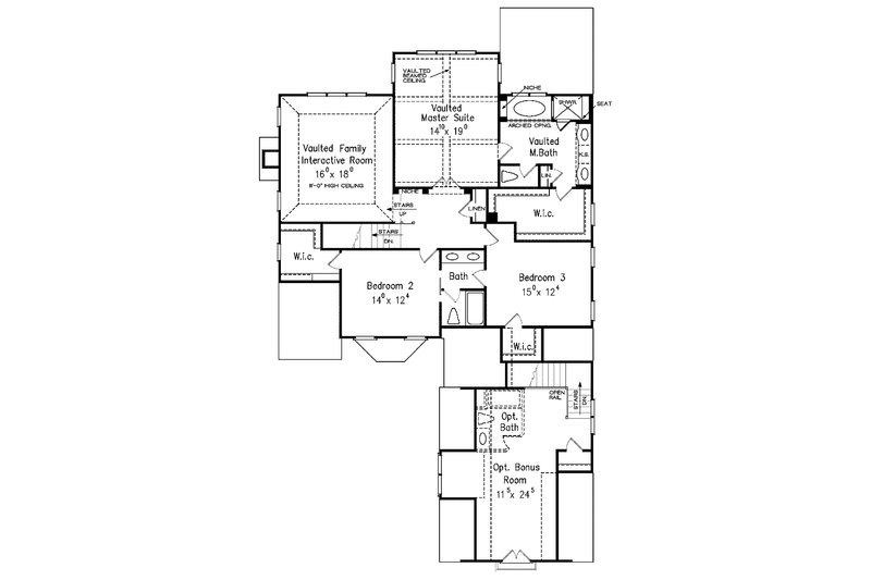 Architectural House Design - Floor Plan - Upper Floor for European House Plan #927-362 - 4 bed, 3 bath