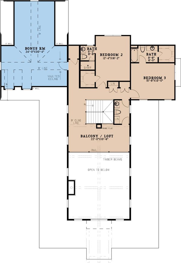 Dream House Plan - Farmhouse Floor Plan - Upper Floor Plan #923-257