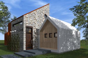 Modern Exterior - Front Elevation Plan #933-6