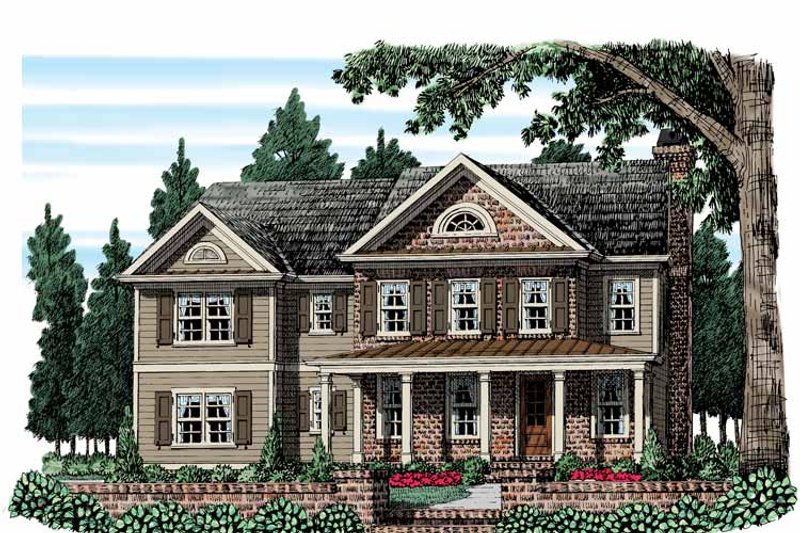 Home Plan - Exterior - Front Elevation 3 for Country House Plan #927-952 - 4 bed, 2.5 bath